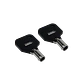 Chapa Electrica 2-Pin 12mm Llave Seguridad req-Soldar-Cables 0,5A 250V - Miniatura 1