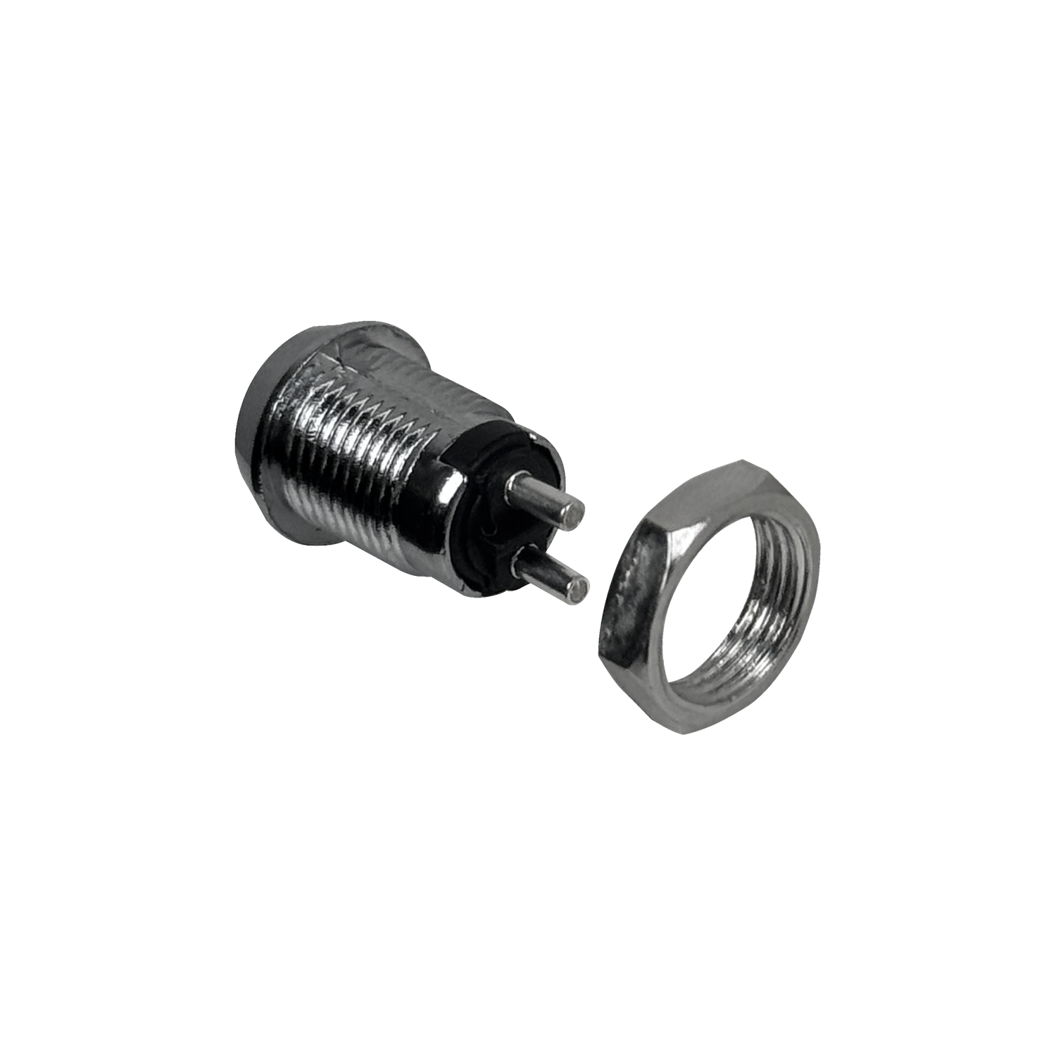 Chapa Electrica 2-Pin 12mm Llave Seguridad req-Soldar-Cables 0,5A 250V 2