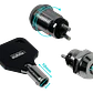 Chapa Electrica 2-Pin 12mm Llave Seguridad req-Soldar-Cables 0,5A 250V - Miniatura 3