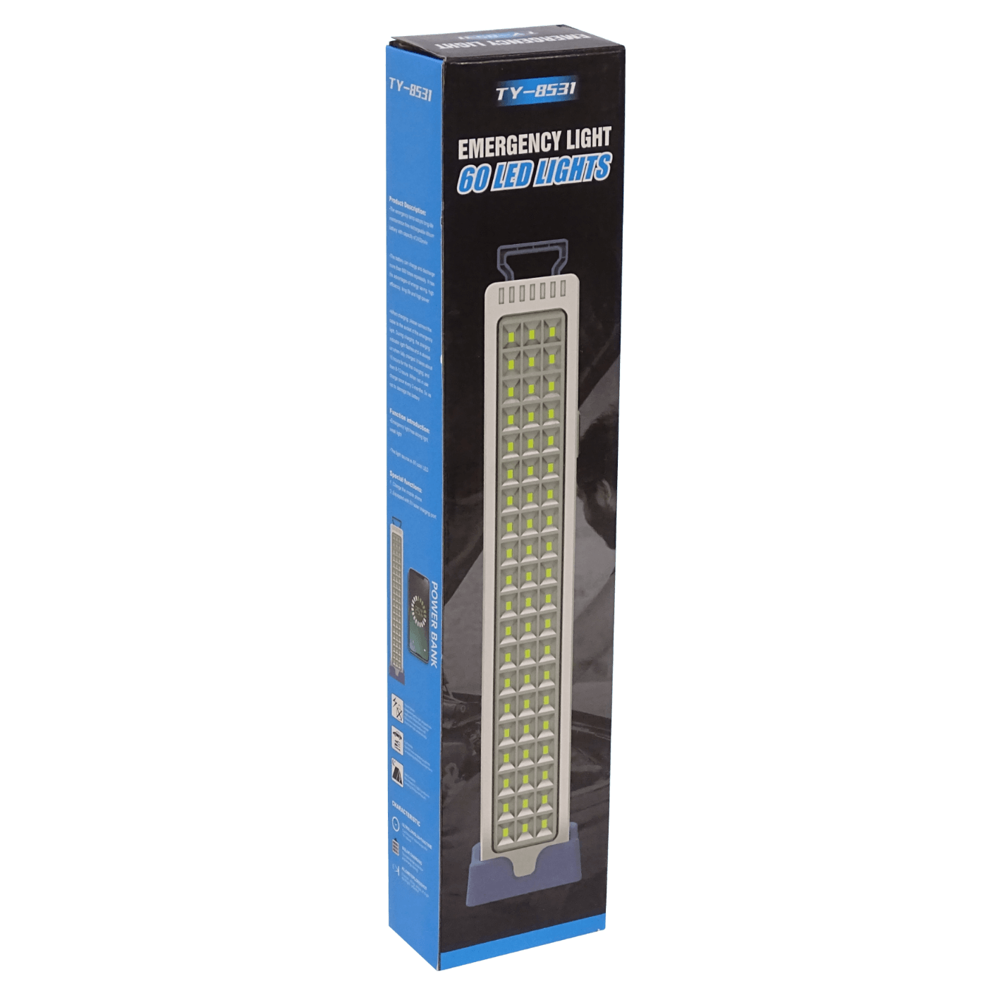 Lámpara de Emergencia EL060 60 LED, 8h, Batería Interna 4Wh, Carga USB-C, Color Blanco 3