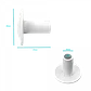 Blanco Plastico Diameto int7,6/10mm para pasar Cable por muro-26mm - Miniatura 2