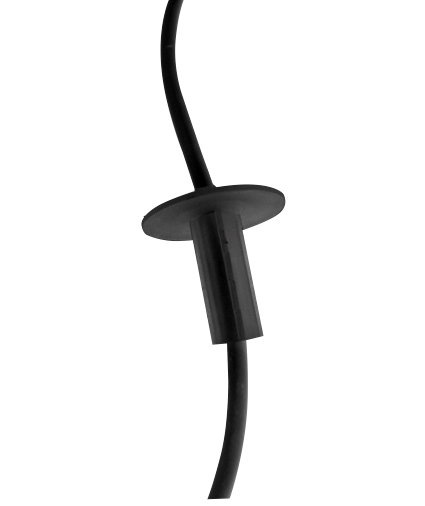 Negro Plastico Diameto int7,6/10mm para pasar Cable por muro-26mm 2
