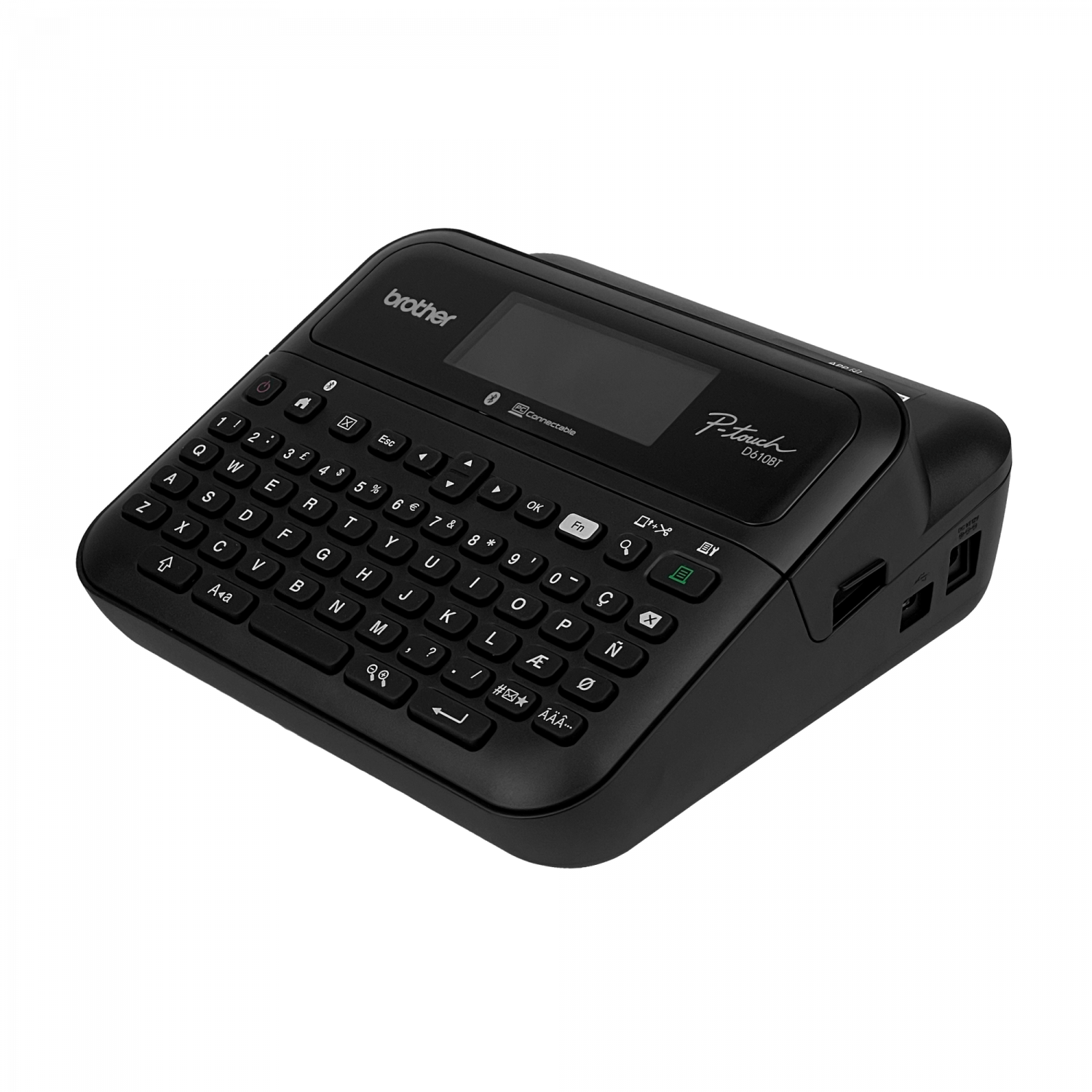 Rotuladora Electrónica Brother PT-D600VP, Pantalla LCD a Color, Teclado QWERTY, Corte Automático 1