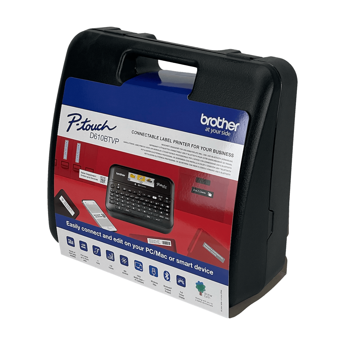 Rotuladora Electrónica Brother PT-D600VP, Pantalla LCD a Color, Teclado QWERTY, Corte Automático 5
