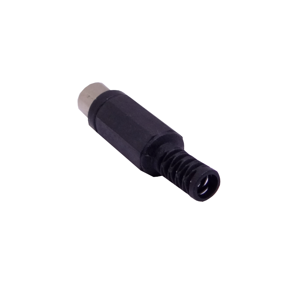 Conector RCA-H Hembra Negro Soldable para Montaje 2