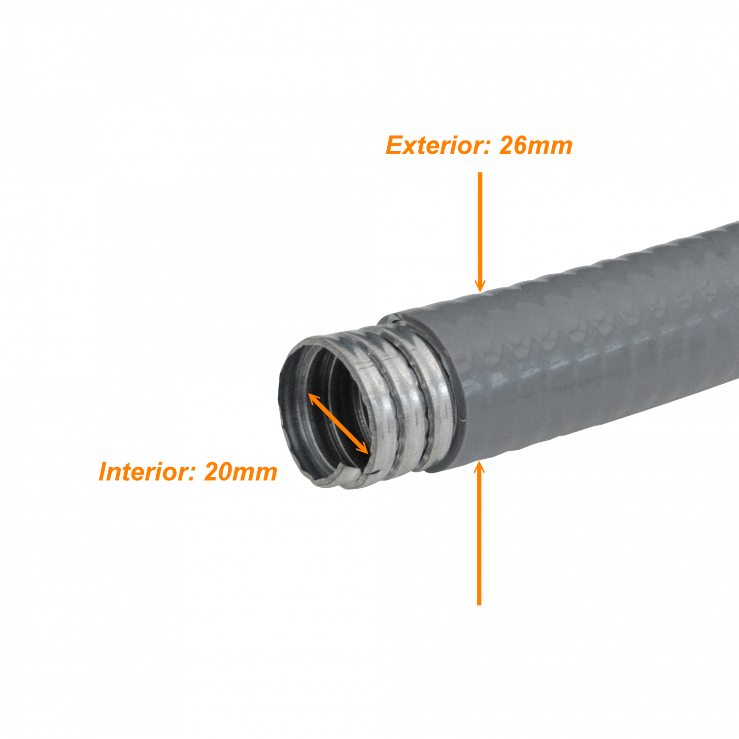 25mm Rollo-30mts Conduit Metalico Cubierto-PVC Semi-Flex 3/4-Pulg 4