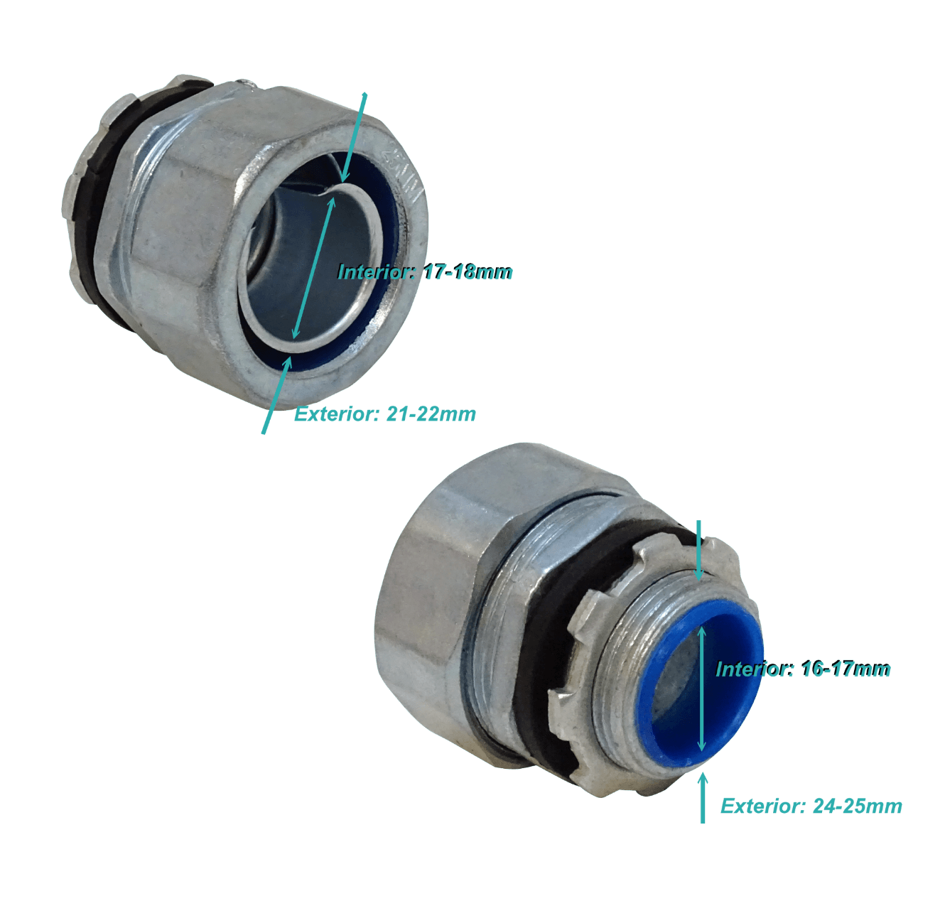 Metalico 25mm 3/4-Pulg Prensa Estopa para Flexible Aislacion IP65 1