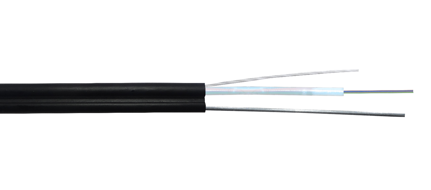 Cable de Fibra Óptica Monomodo CFS804 - 4 Fibras G652D, 1 metro, Exterior con Portante de 1,5 mm 1