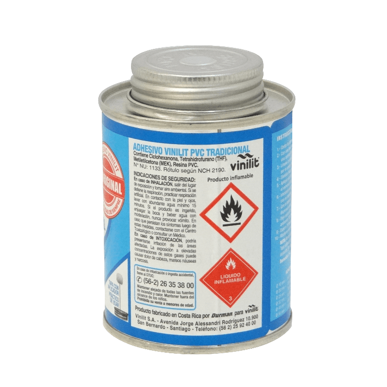 VINILIT 240cc Tarro Adhesivo PVC 120x16mm 70x25mm incluye-aplicador 2