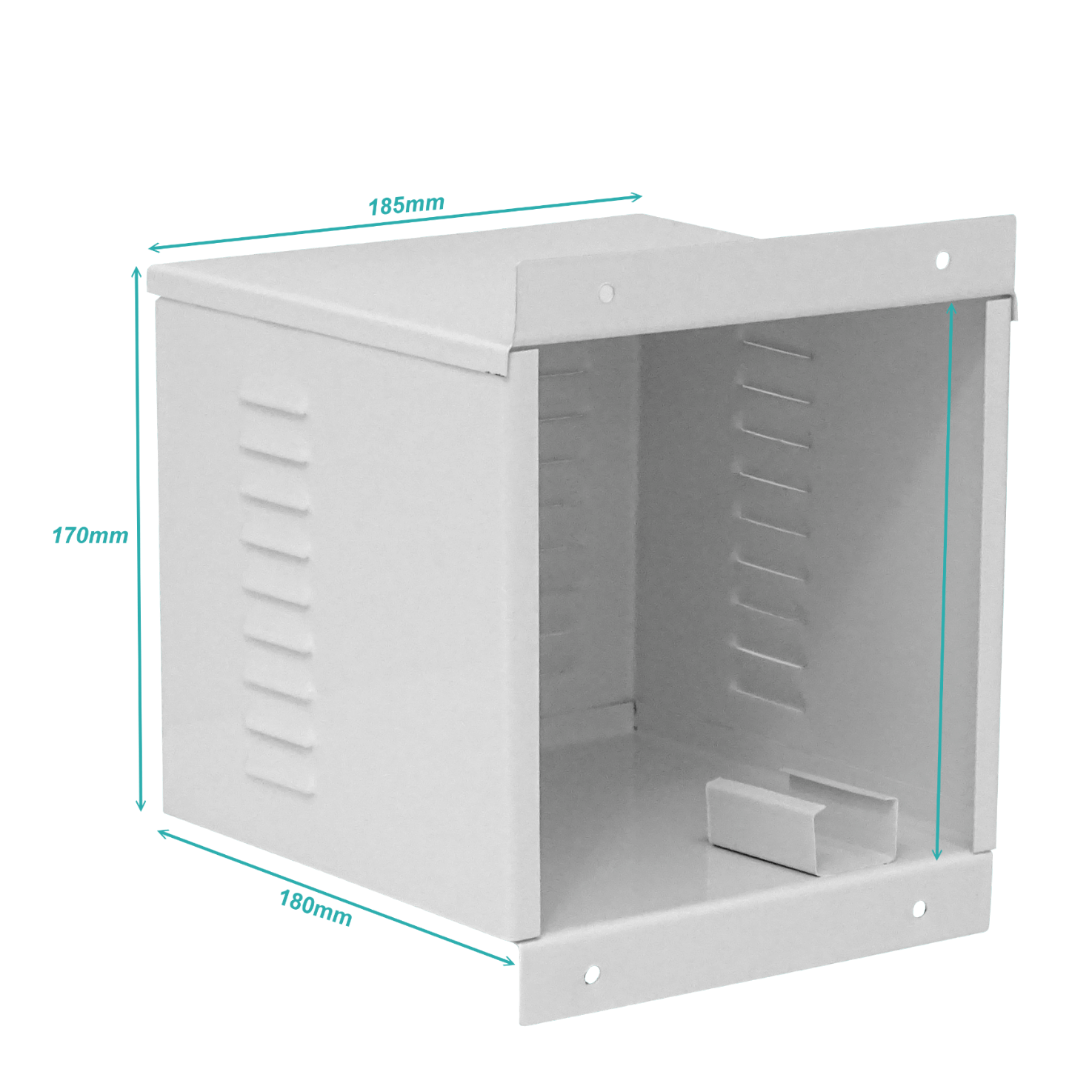 Gabinete Metálico para Sirena 15W con Ranuras y Tamper – GAB15W 3