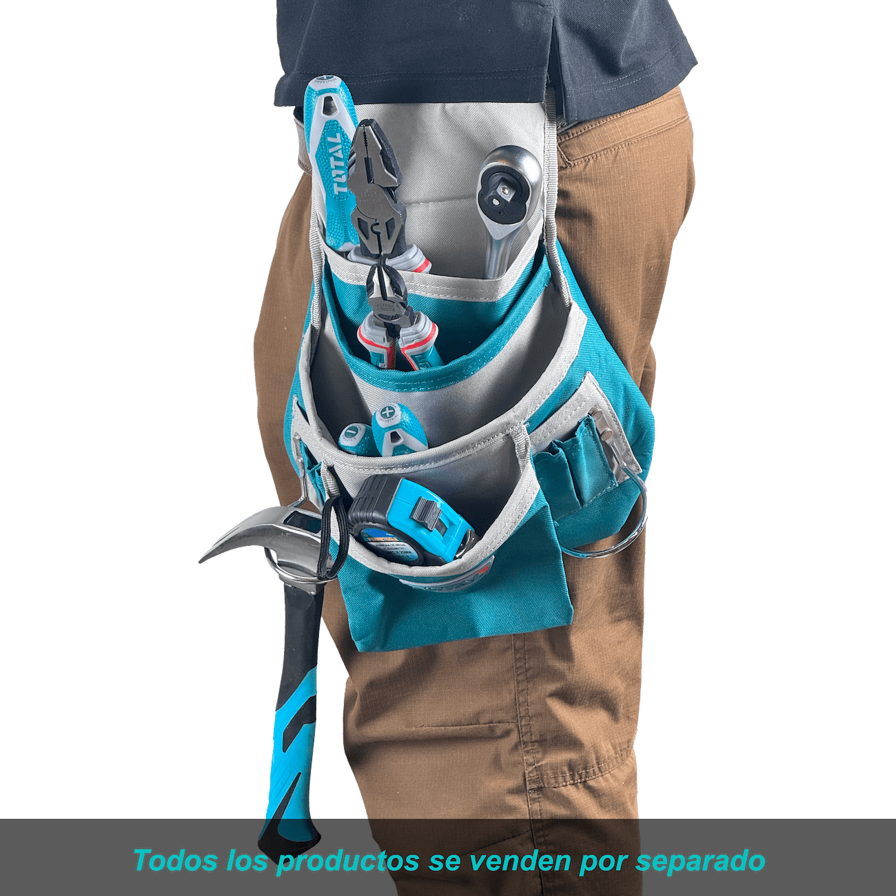 Cinturon herramientas Total CINTURON-TOOL multiusos 32x28x5cm poliester 3
