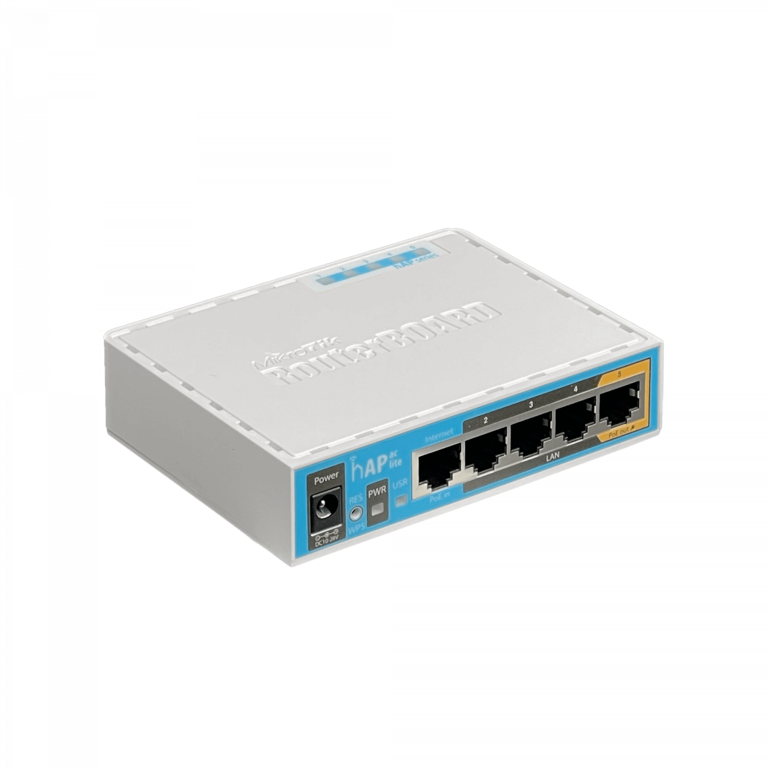 Router Inalámbrico MikroTik hAP ac lite RB952Ui-5ac2nD -  2.4/5 GHz, 5x Ethernet, PoE Out 1