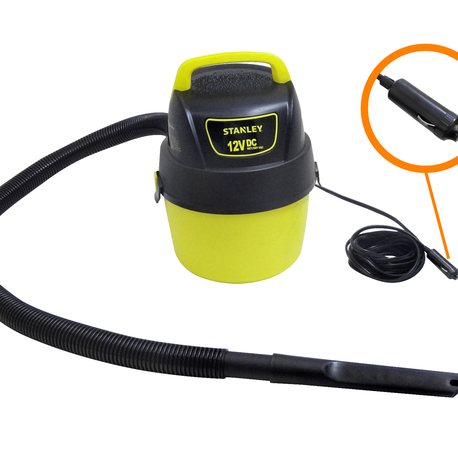Aspiradora Portatil STANLEY 12V  Seco Mojado 3,8Lt Cable-5mt-EnchAuto 4