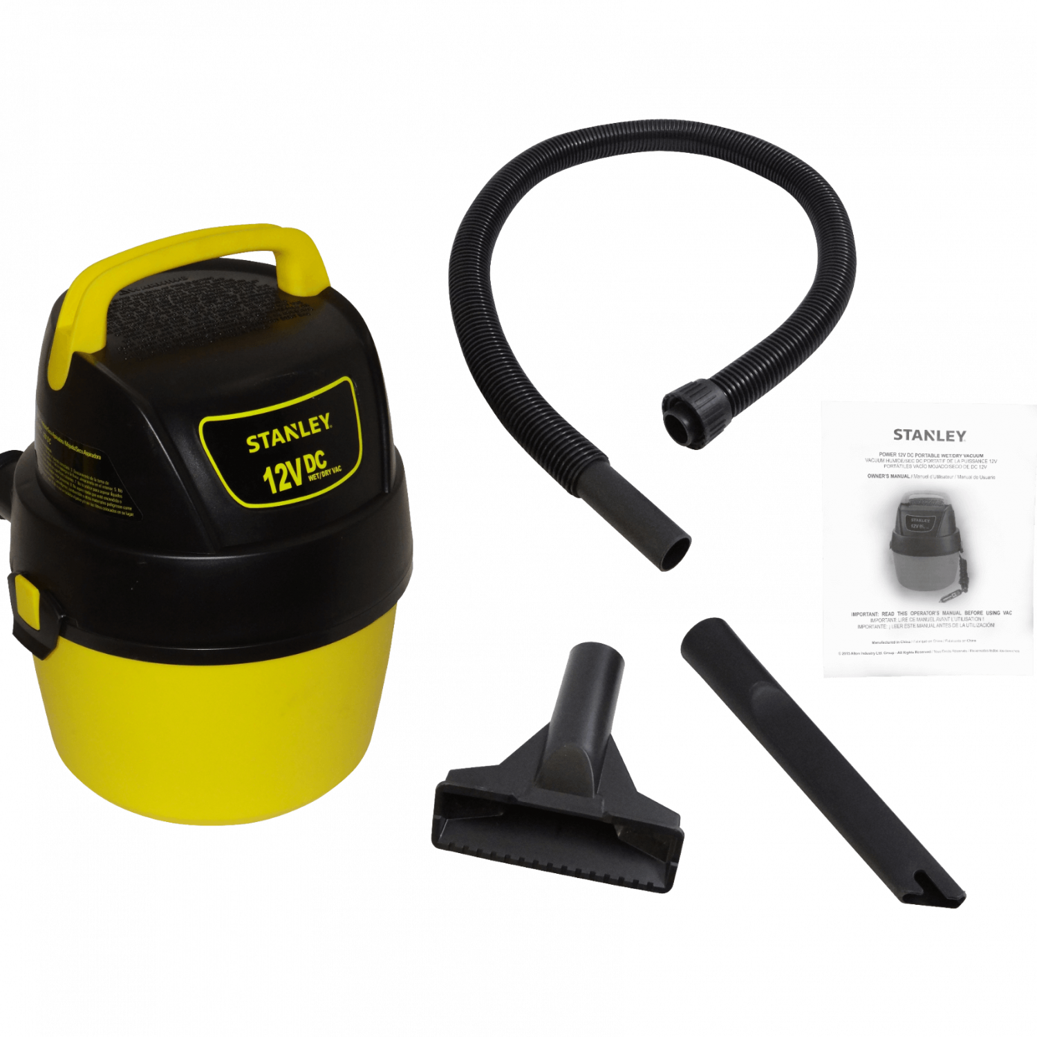 Aspiradora Portatil STANLEY 12V  Seco Mojado 3,8Lt Cable-5mt-EnchAuto 5