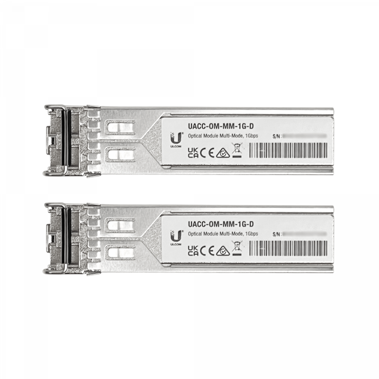 UBIQUITI 2-unids SFP MM 1,25Gbps 550mt 850nm 2-LC DDM UACC-OM-MM-1G-D 2