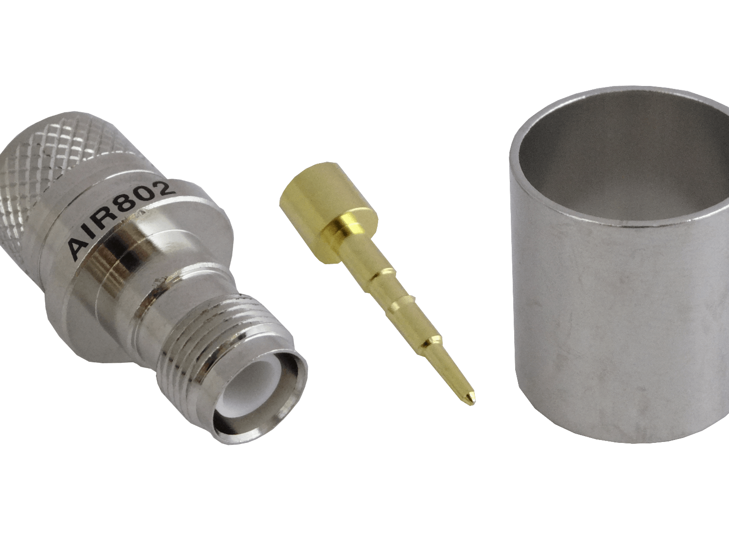 RPTNC-Hembra LMR600 Conector Coaxial Crimpeable Soldable CA600 3