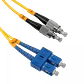 1mt SC-FC MonoModo SM Duplex Jumper Cable Fibra 3.0mm 9/125um - Miniatura 1