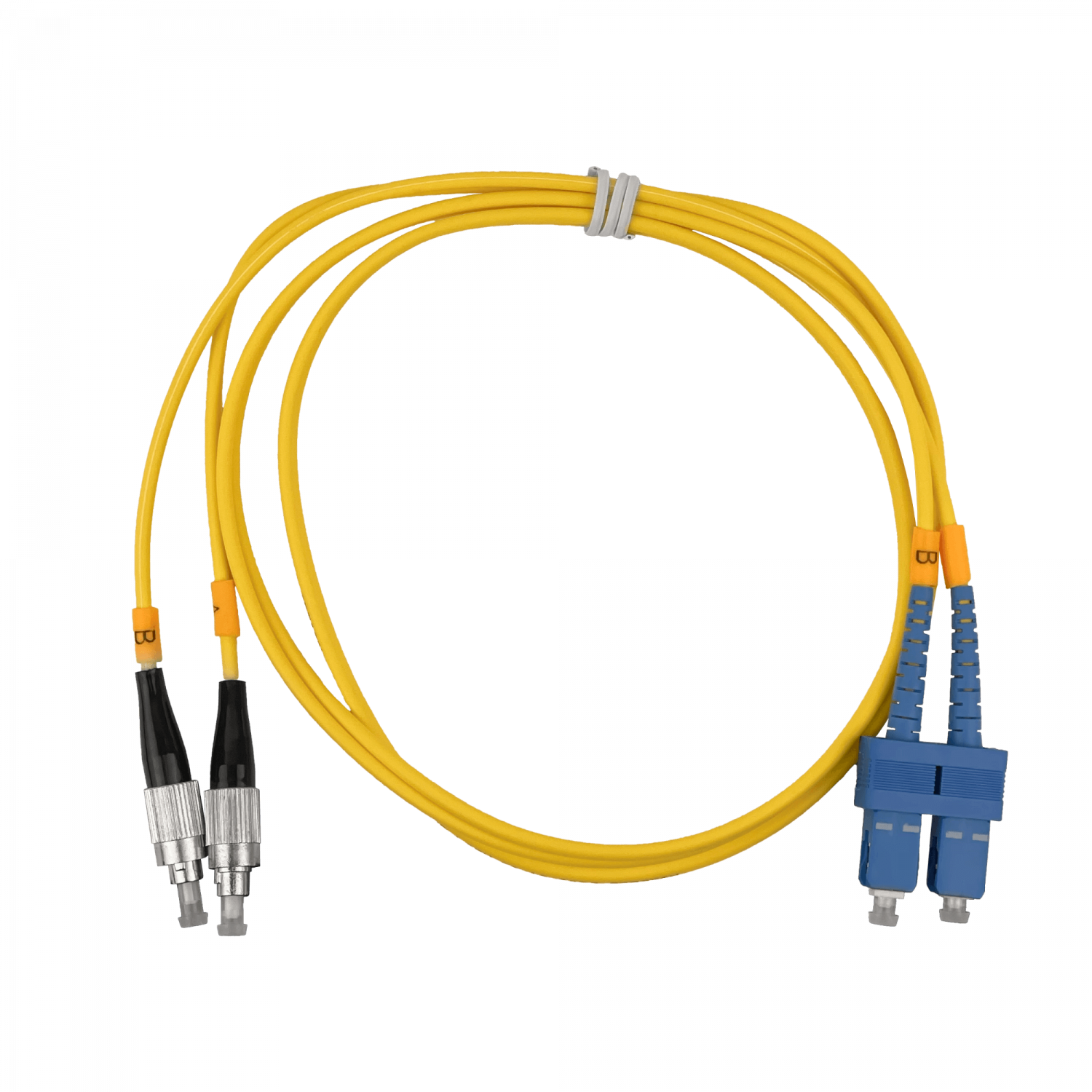 1mt SC-FC MonoModo SM Duplex Jumper Cable Fibra 3.0mm 9/125um 2