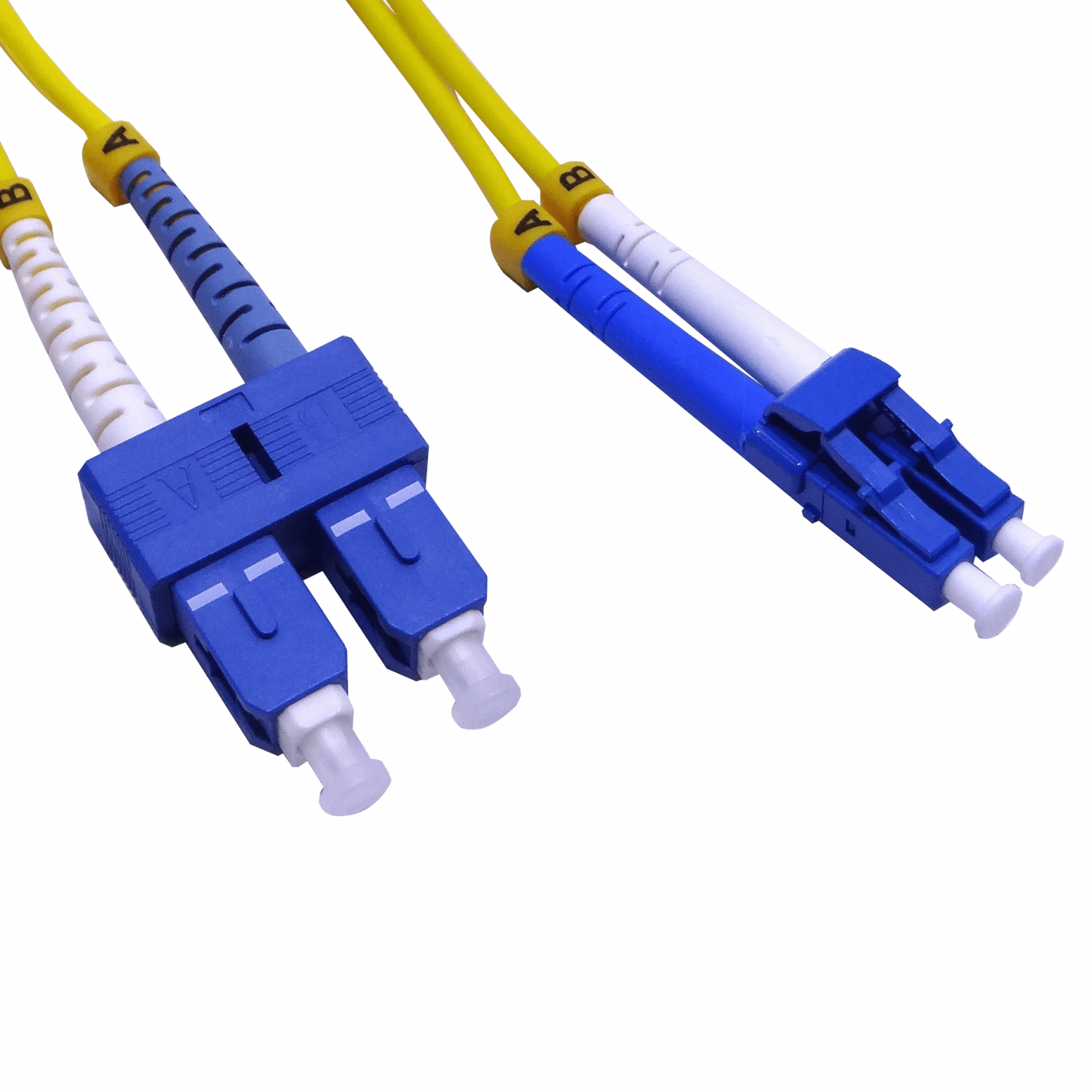 1mt LC-SC/UPC MonoModo SM Duplex Jumper Cable Fibra 9/125um 3mm 3