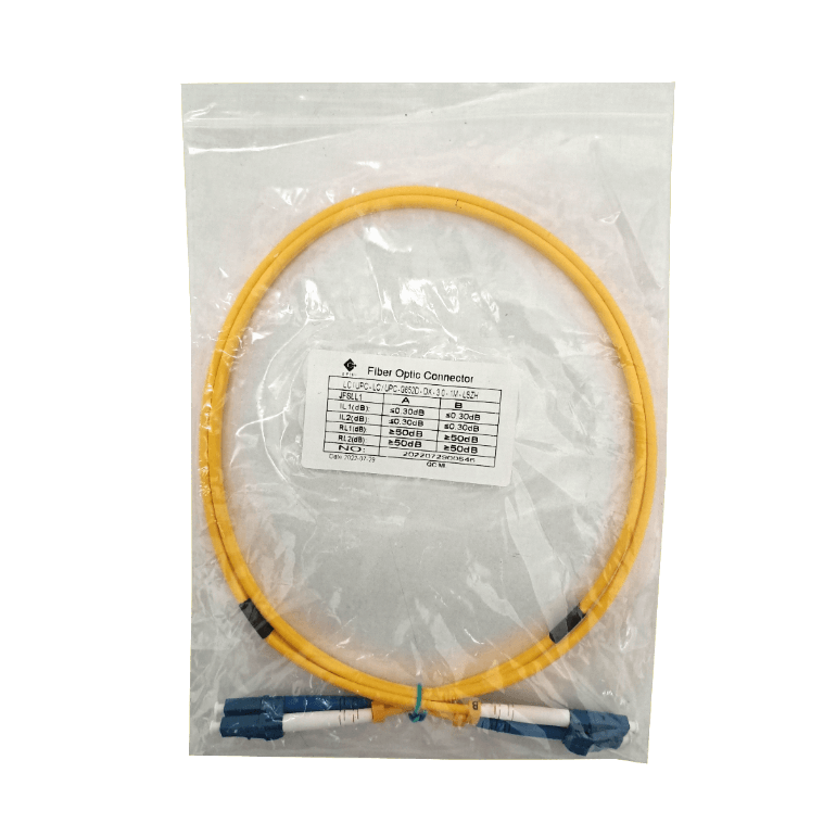 1mt LC-LC MonoModo SM Duplex Jumper Cable Fibra 3.0mm 9/125um 1