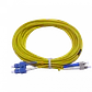 10mt SC-FC MonoModo SM Duplex Jumper Cable Fibra 9/125um 3.0mm - Miniatura 1