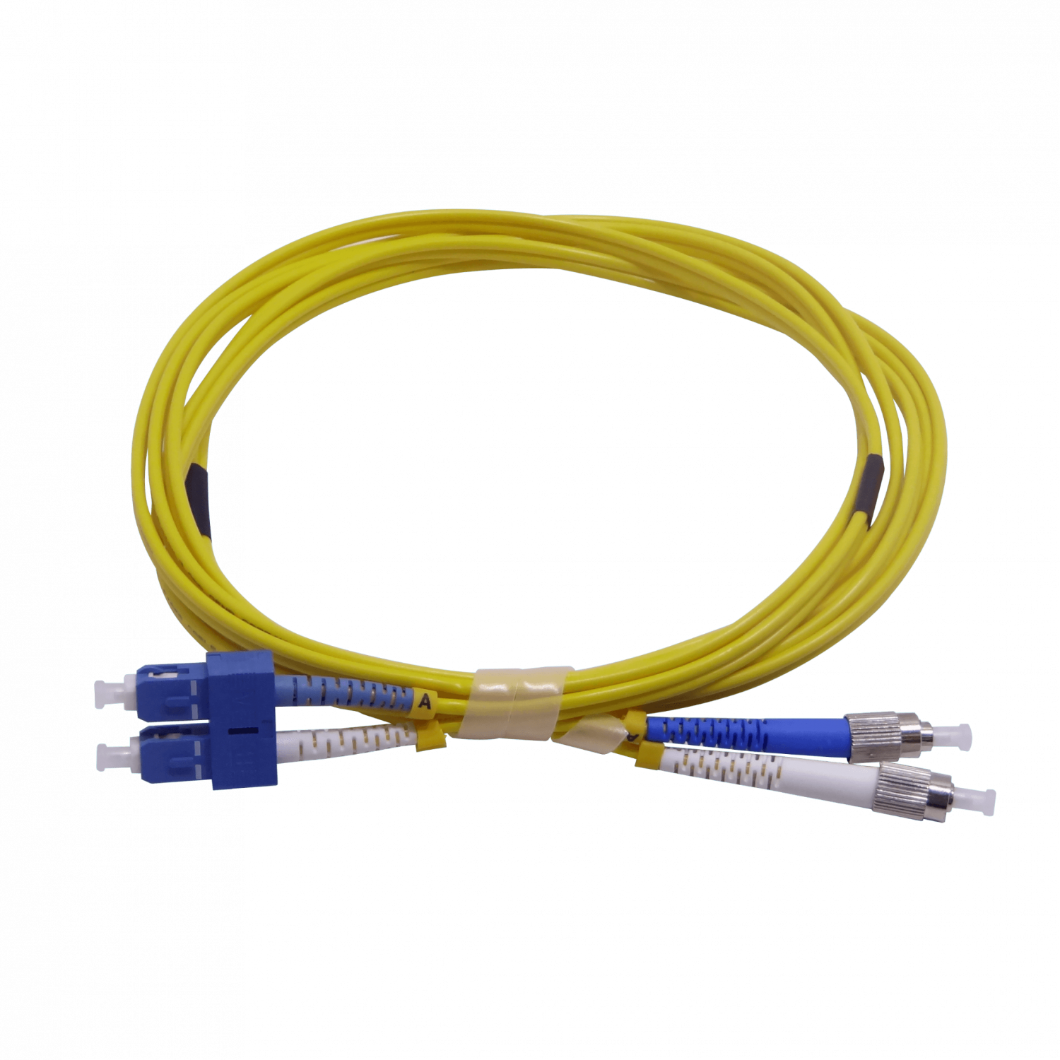 3mt SC-FC MonoModo SM Duplex Jumper Cable Fibra 9/125um 3.0mm 1