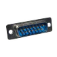 Conector DB15 Macho DA-15 15 Pines Soldable, 39mm, Sin Tapa, Color Plateado - Miniatura 1