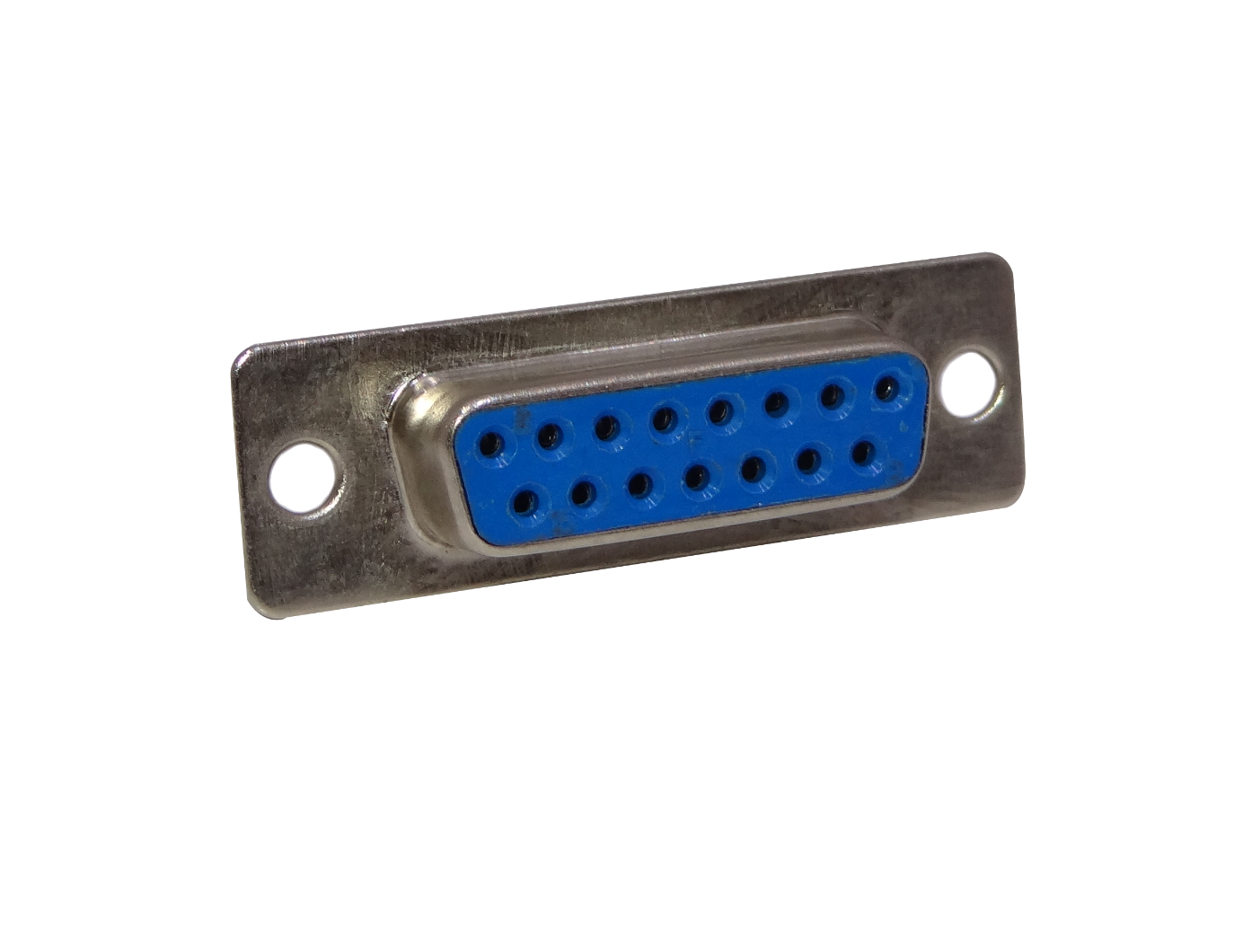Conector DB15-H Hembra DA-15, 15 Pines, 2 Filas, Soldable, 39mm de Ancho, sin Tapa 1