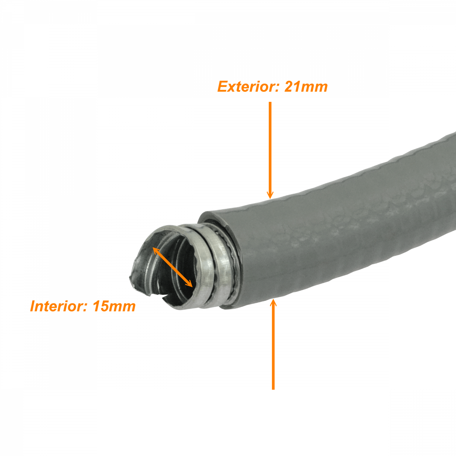 M20-30 20mm Rollo-30mt Conduit Metalic Cubierto-PVC Semi-Flex 1/2-Pulg 5