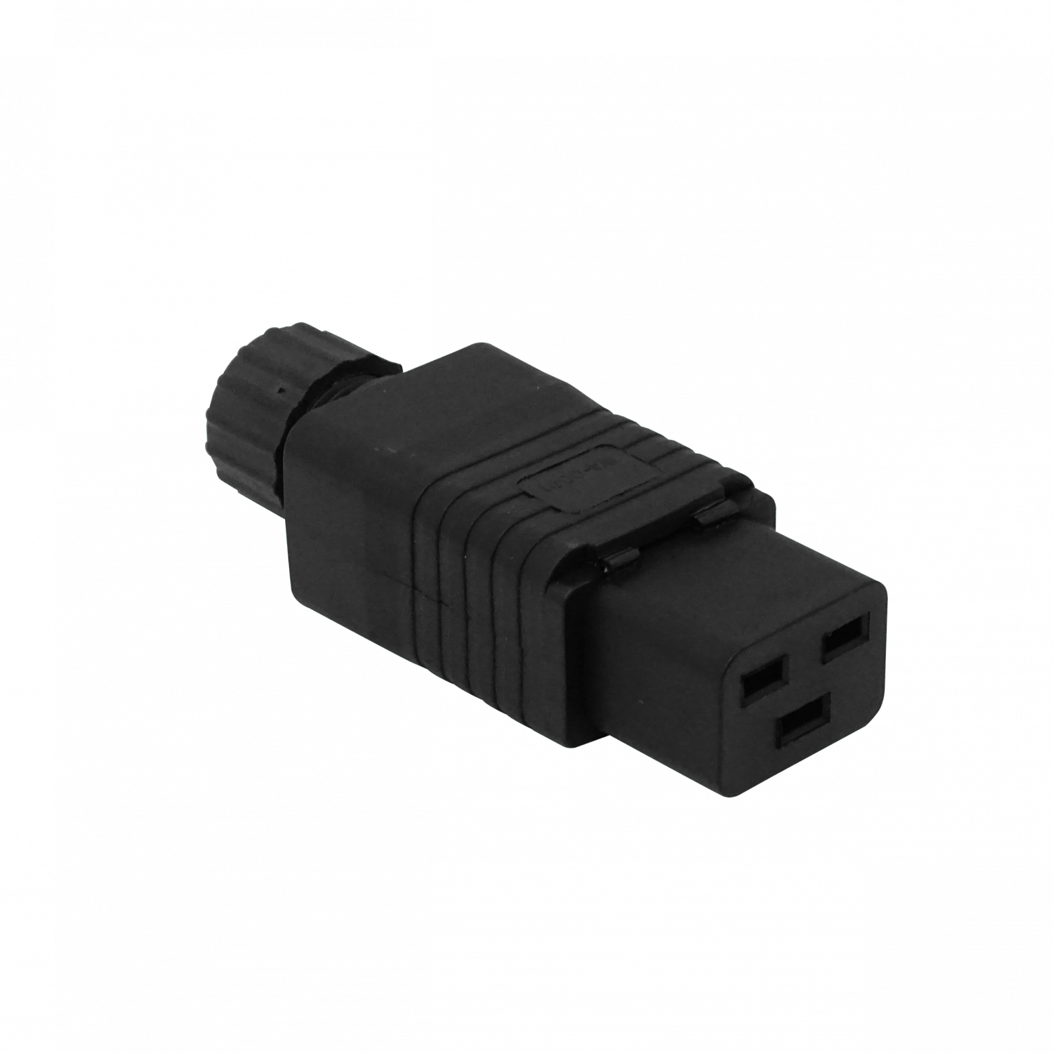 Enchufe Hembra C19 Volante 16A Negro para UPS de alta potencia 1