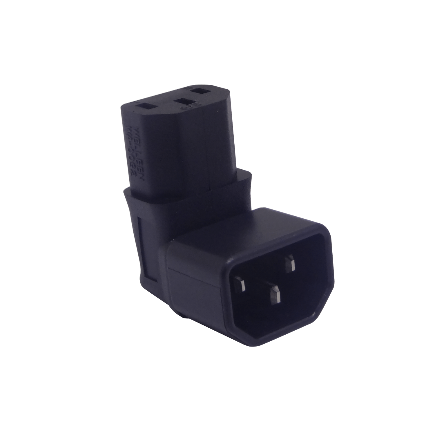 Angulo Externo Macho-C14 Hembra-C13 Adaptador Electrico 10A 3