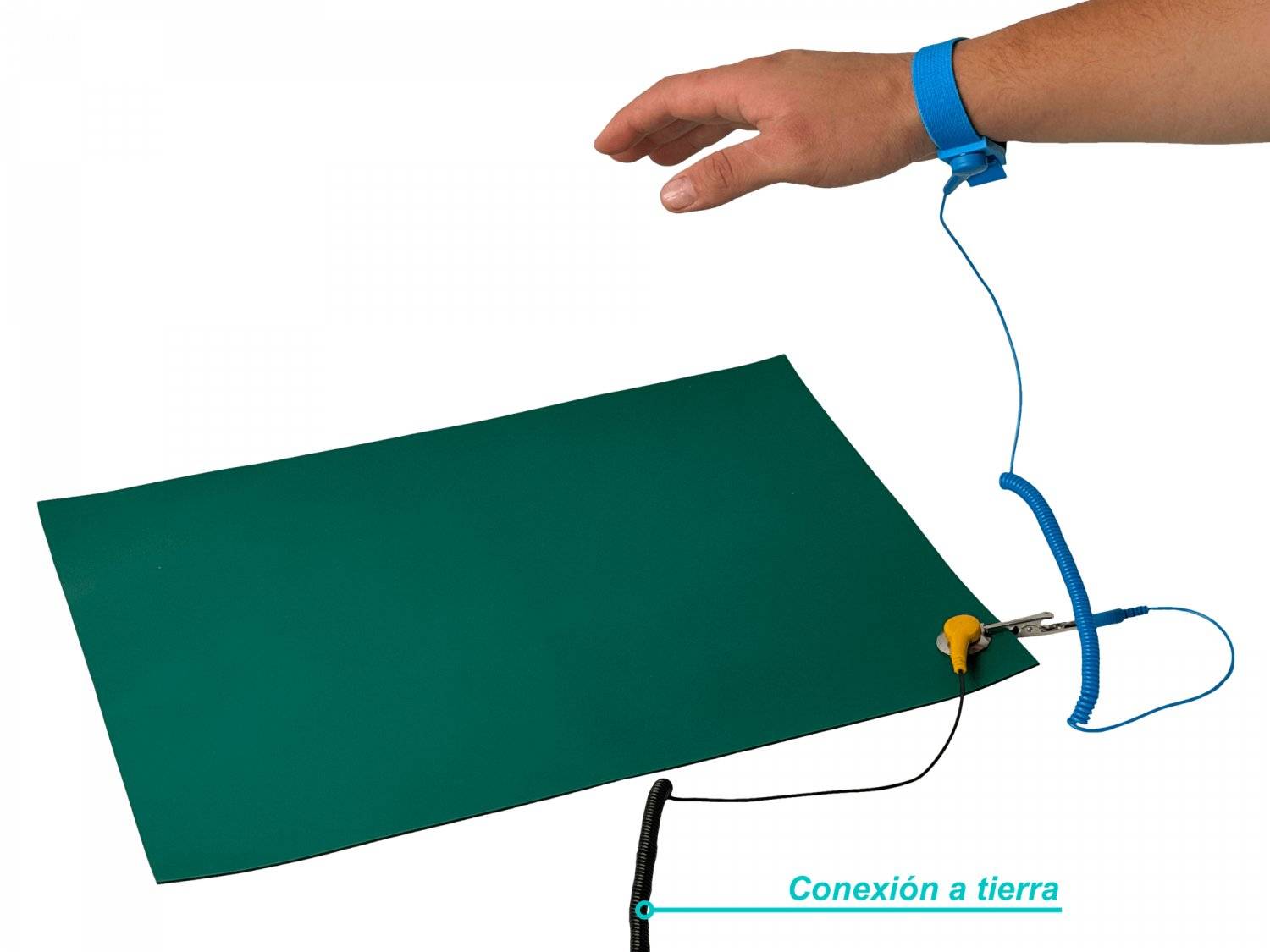 Alfombra Antiestatica 30x40cm cable-100cm-Pinza 8BM-401A 4
