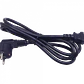 1,2-1,8mt Schuko-Macho C13-Hembra Cable Poder Negro 6A 3x0,75mm2 - Miniatura 2