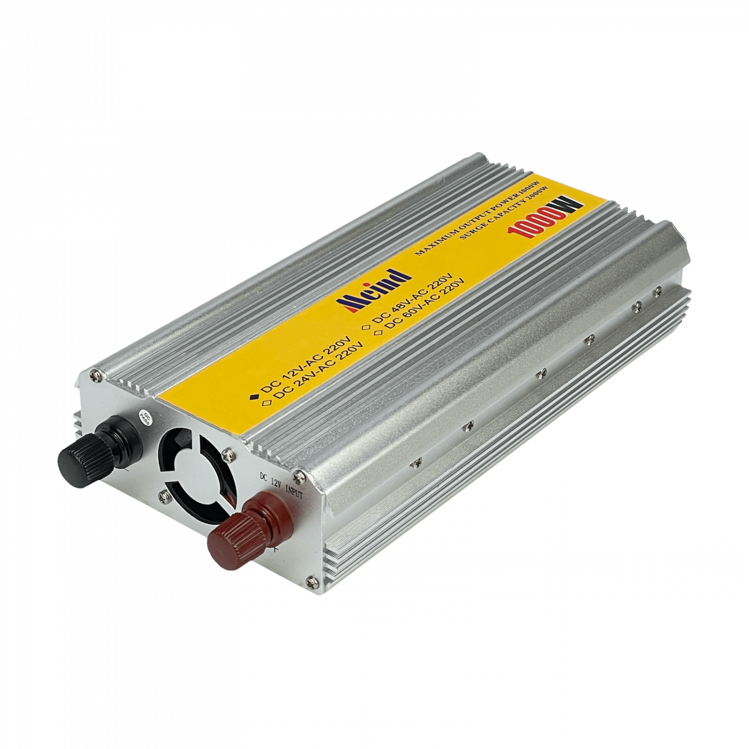 Inversor 1000W, Entrada 12V DC, Salida 220V/50Hz, Multinorma con Ventilador, Máx. 2kW 1