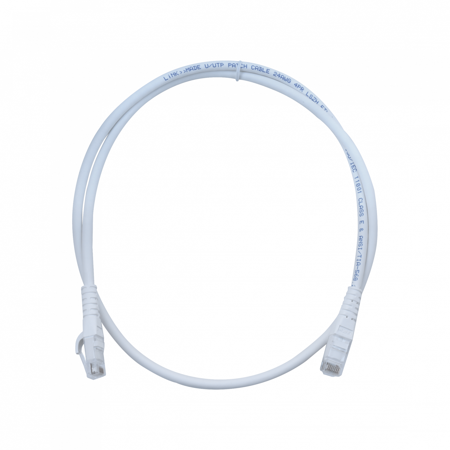 Cable Patch LINKMADE Cat6 Rojo LSZH 1 metro Inyectado Multifilar con Conectores Resilientes 2