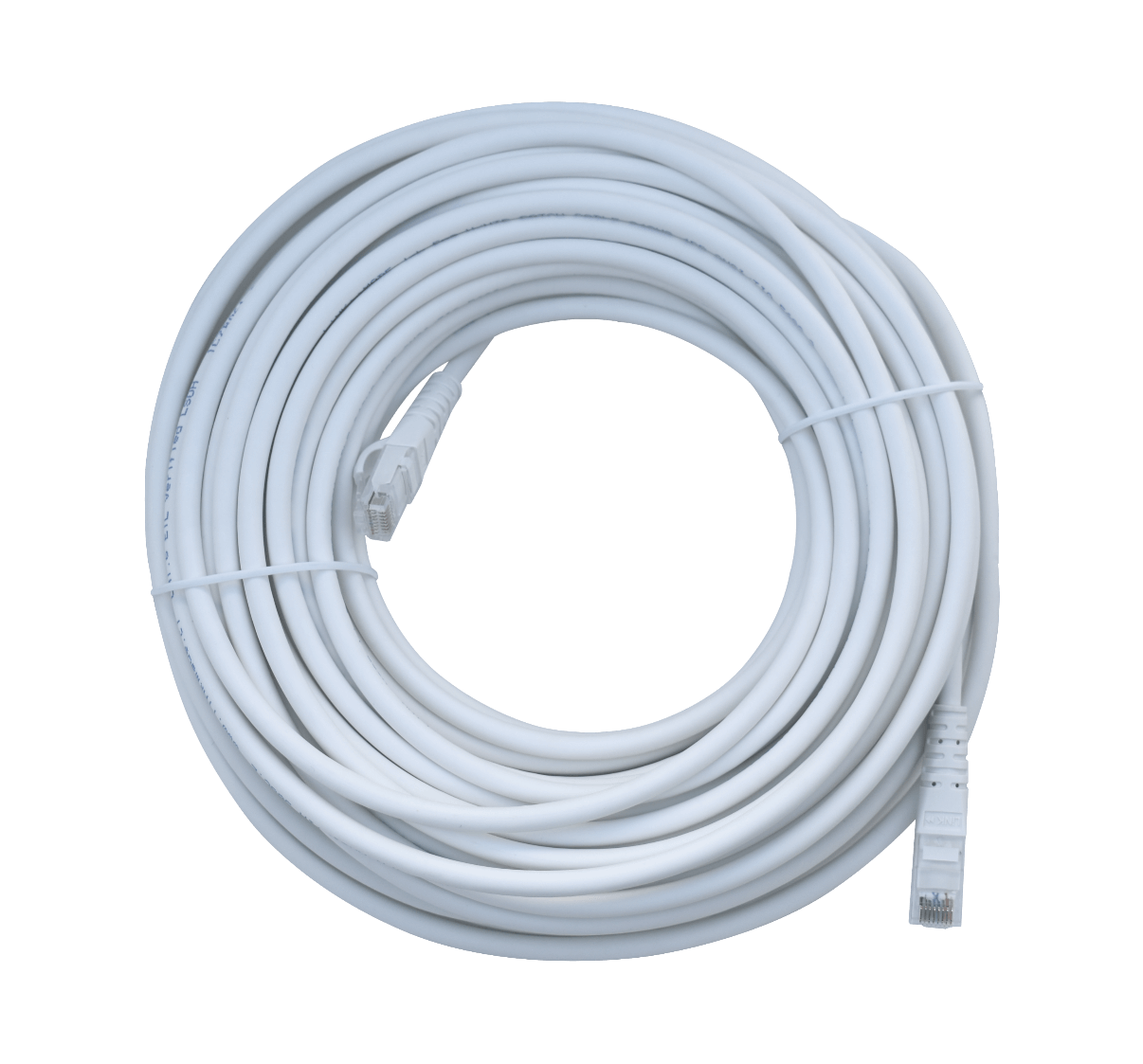 Cable Patch LINKMADE Cat6 U/UTP 20mt Blanco LSZH Inyectado Multifilar 3