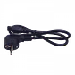 0,6mt Schuko-Macho Trebol-Hembra Cable Poder Negro 6A 3x0,75mm2 60cm - Miniatura 2