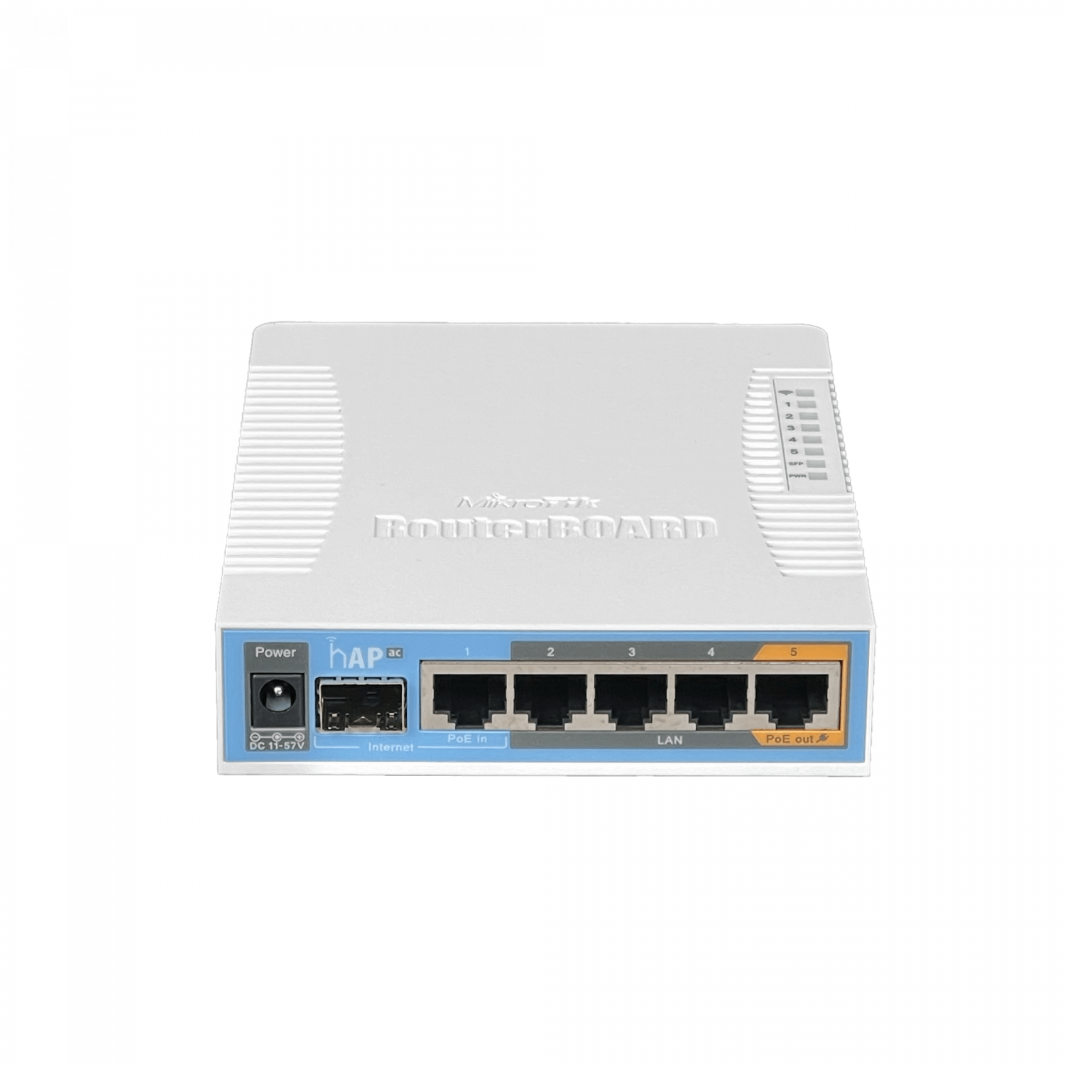 Router Inalámbrico MikroTik hAP ac - Doble Banda 2.4/5 GHz, 5 Puertos Gigabit, SFP, PoE Out 2
