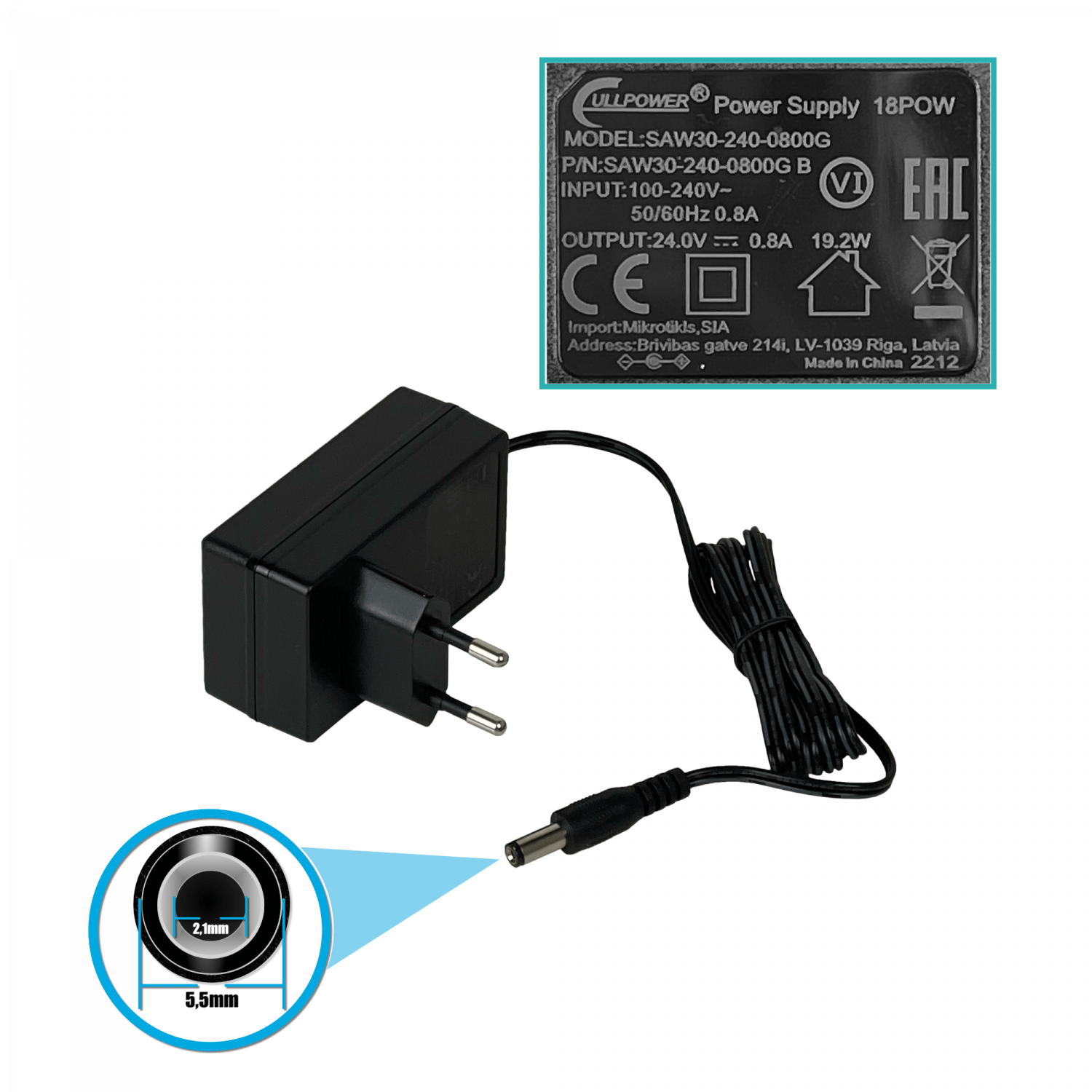 Router Inalámbrico MikroTik hAP ac - Doble Banda 2.4/5 GHz, 5 Puertos Gigabit, SFP, PoE Out 3
