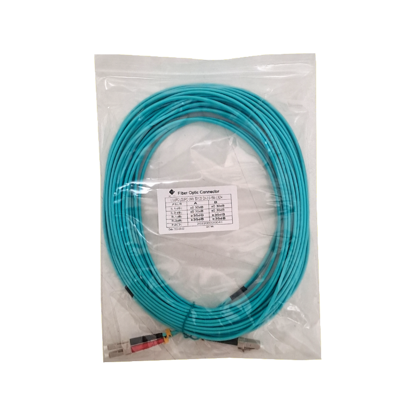 15mt LC-LC OM3 MultiModo MM Duplex Jumper Fibra 3.0mm 50/125um LSZH 1