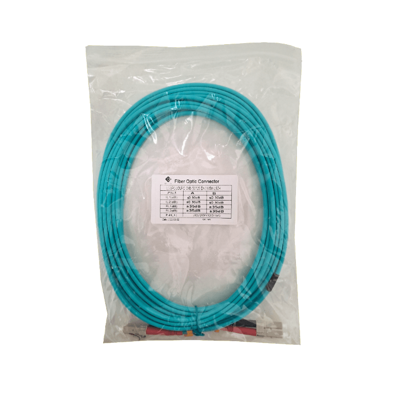 5mt LC-LC OM3 MultiModo MM Duplex Jumper Fibra 3.0mm 50/125um LSZH 3