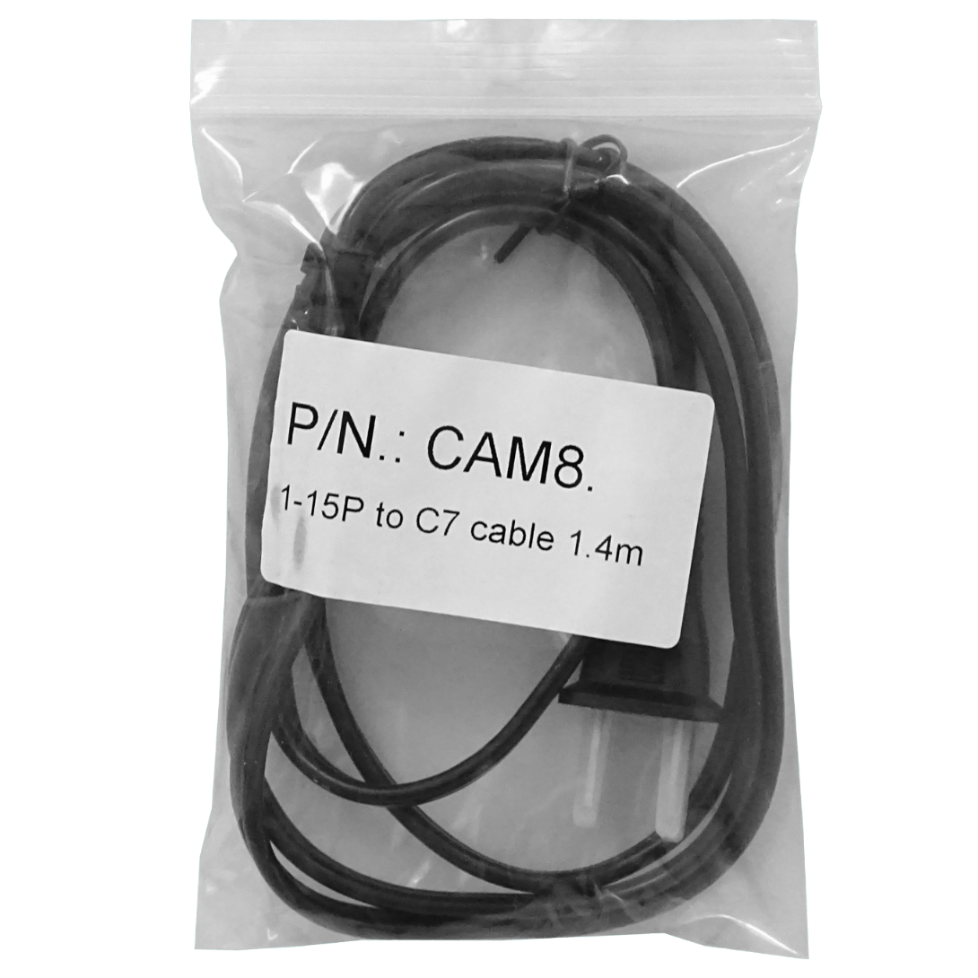 Americano-Macho a Tipo-8-C7-Hembra Cable poder 1,4mt 140cm sin-Tierra 3