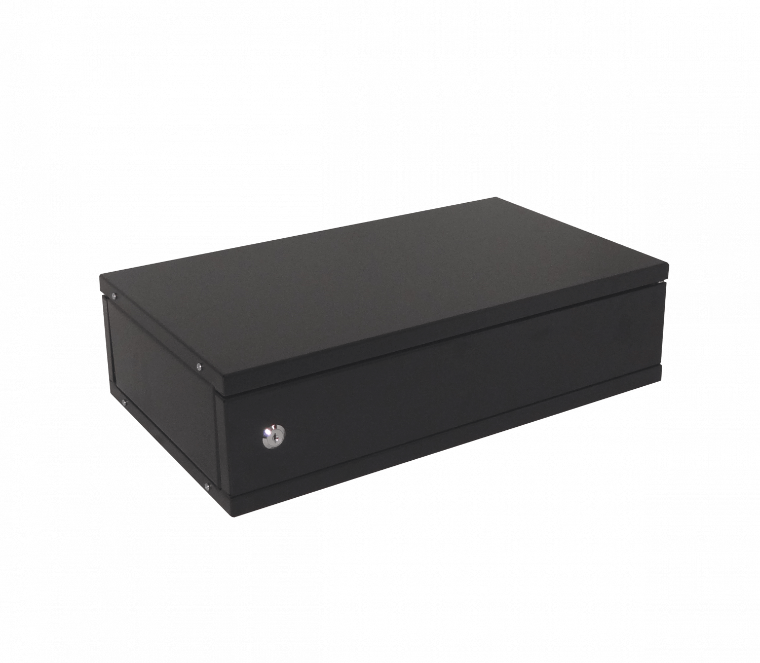 Gabinete Mesa LINKMADE RK02-3L 2U 30cm Fondo Negro Liso Puerta de Fierro 3