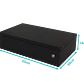 Gabinete Mesa LINKMADE RK02-3L 2U 30cm Fondo Negro Liso Puerta de Fierro - Miniatura 4