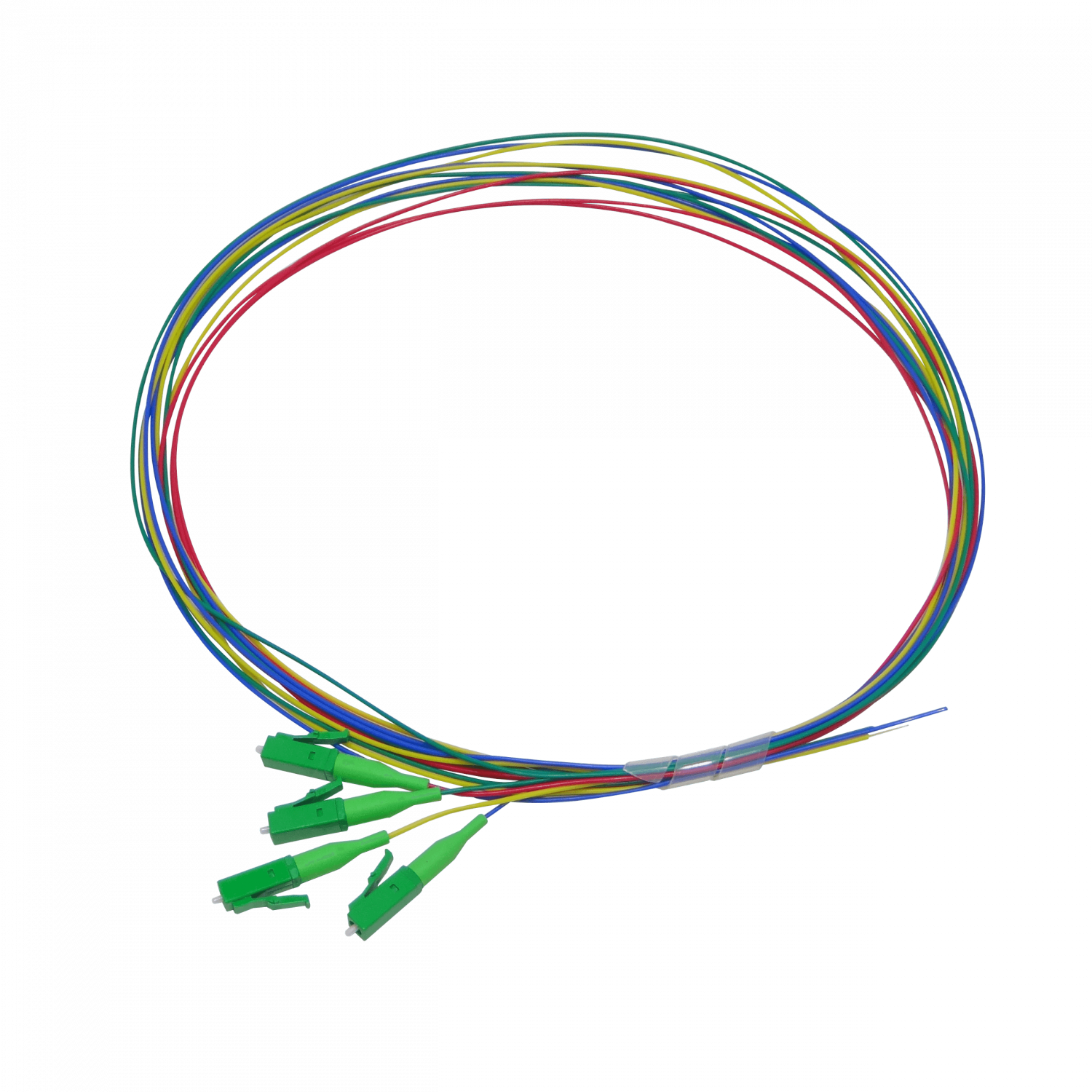 LC/APC SM 1,5mt 4-unidades Pigtail 150cm 0,9mm 1.5mt MonoModo 9/125um 3