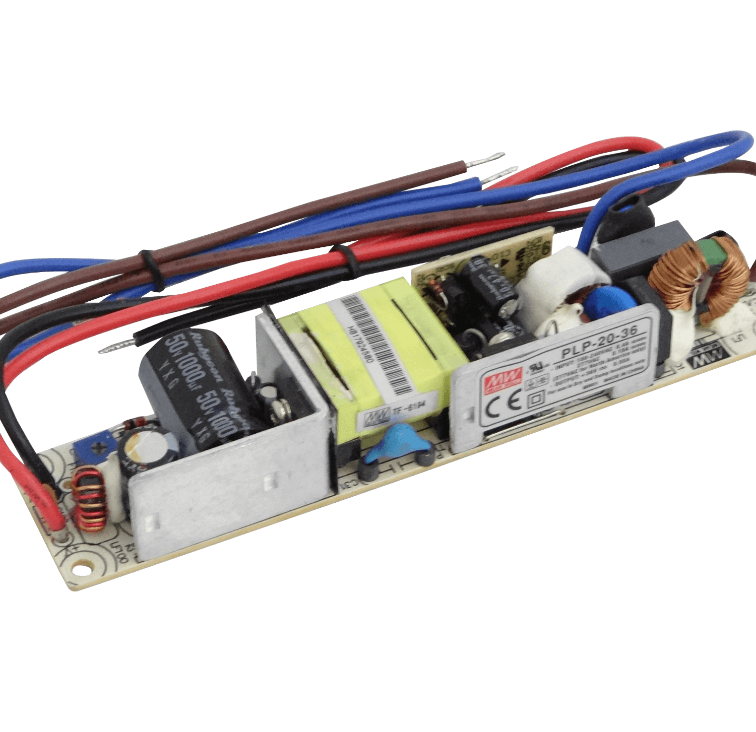 MEANWELL 20W 36V 0,55A Open-Frame Fuente-Poder 100-240VAC Ajustable 3