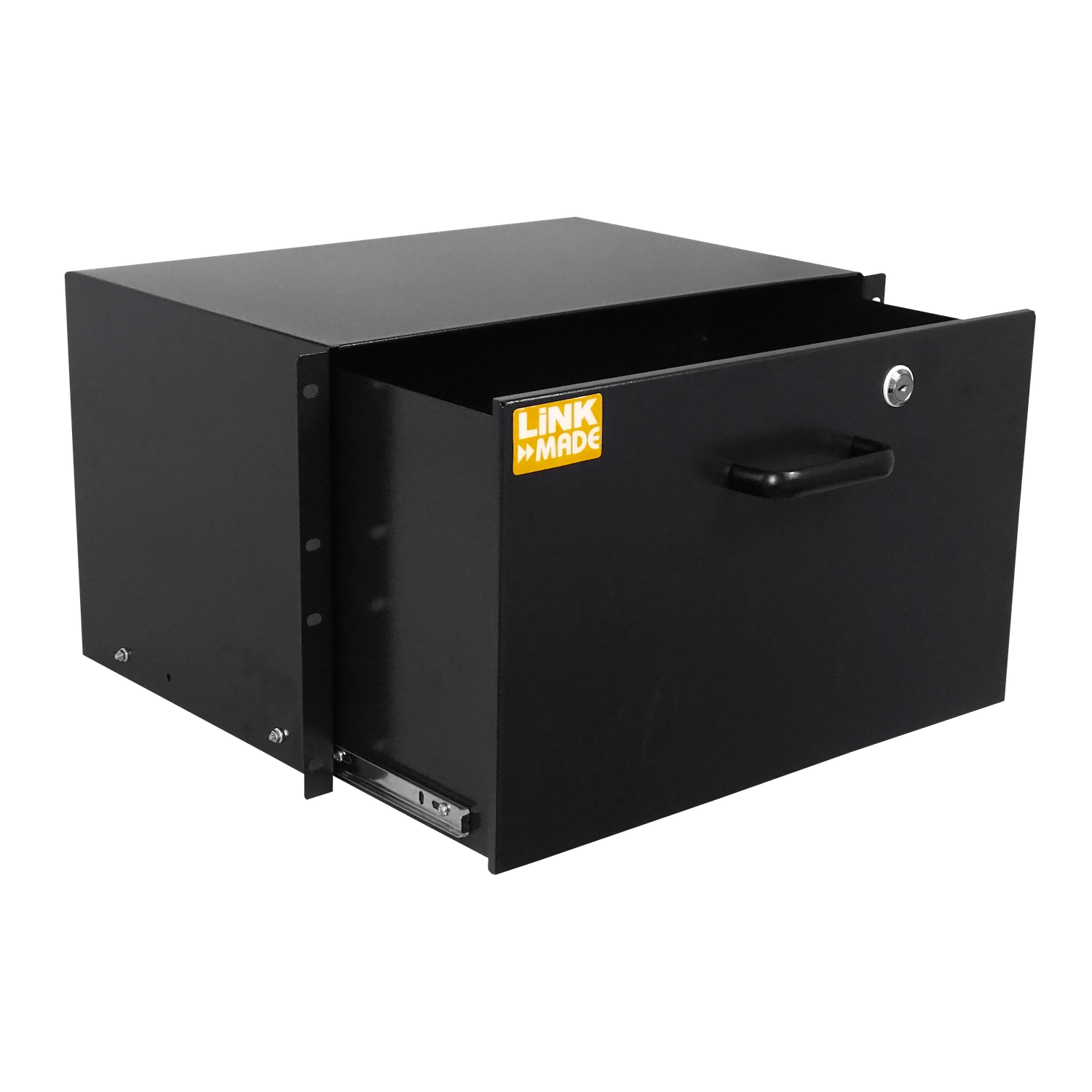 Bandeja con Llave LINKMADE RAC-6U 6U Negra Rack Profundidad 30cm Altura 6RU 2