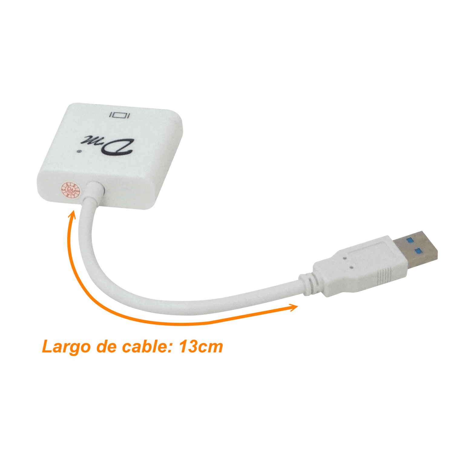 Adaptador USB 3.0 A Macho a VGA Hembra, 10cm, Solo para PC 2