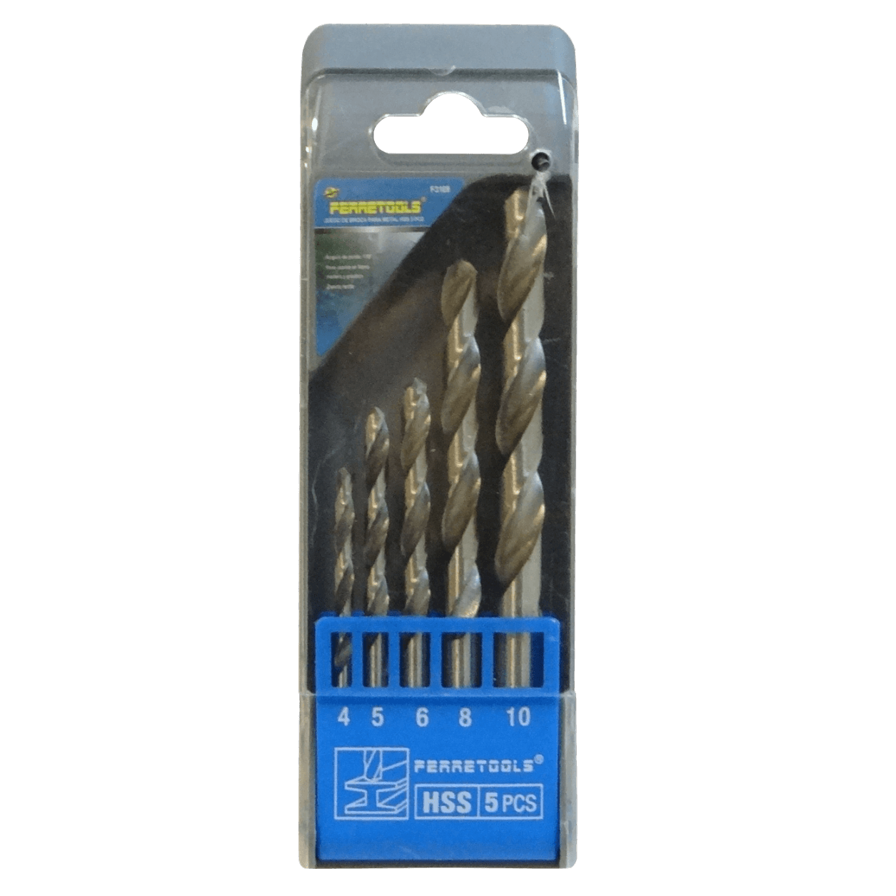 Brocas Metal 4x75mm 5x87mm 6x93mm 8x117mm 10x132mm Juego-5un. F3169 2