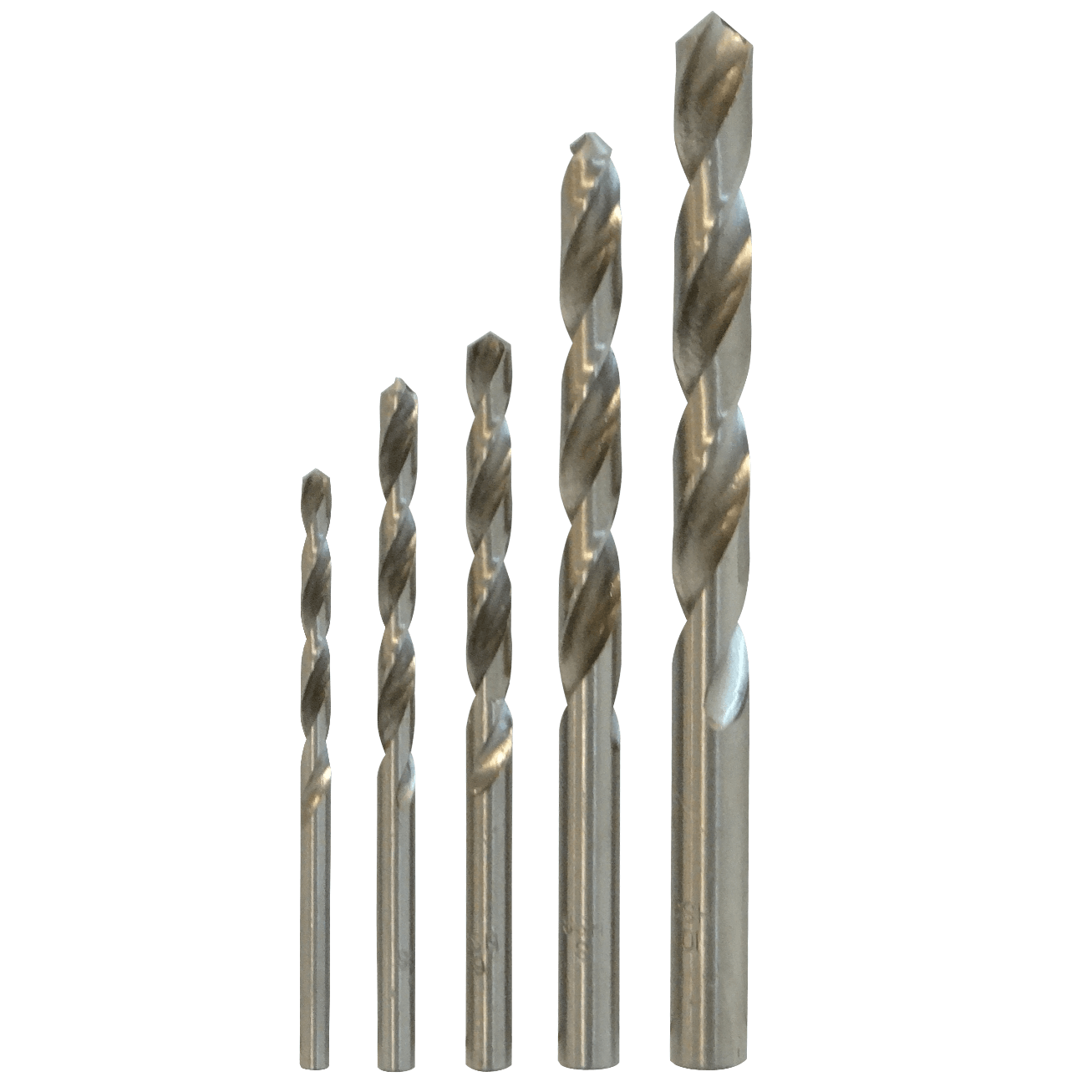 Brocas Metal 4x75mm 5x87mm 6x93mm 8x117mm 10x132mm Juego-5un. F3169 3